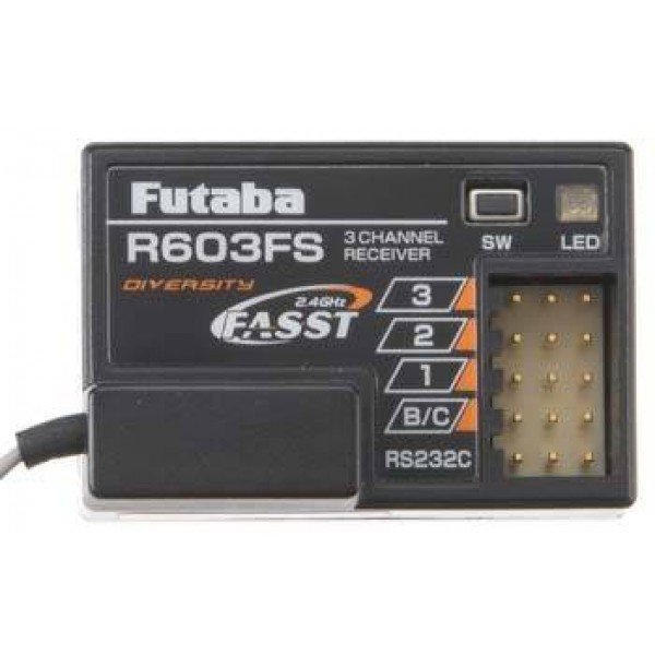 Futaba R603FS FASST 3-Channel 2.4Ghz Receiver