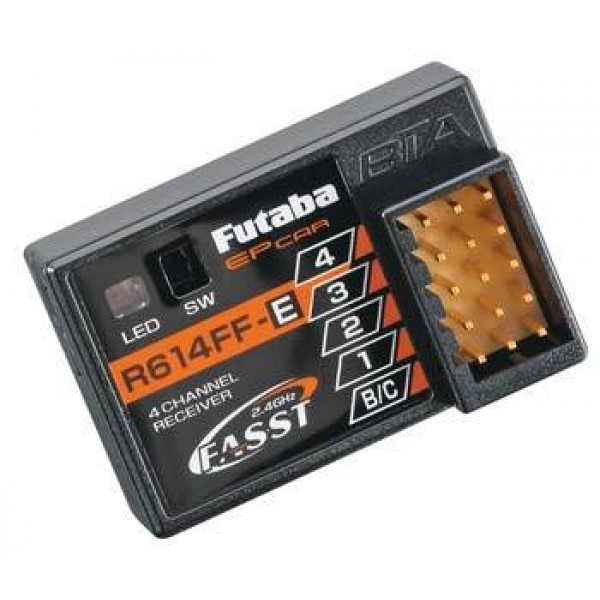 Futaba R614FF-E FASST 4-Channel 2.4Ghz Receiver
