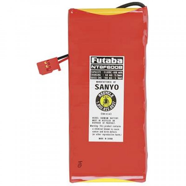 Futaba NiCd Battery 600mAh 9.6V (8S)