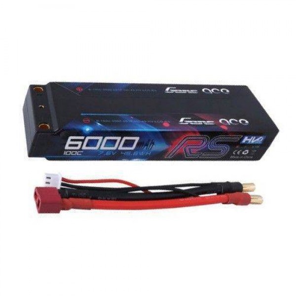 Gens Ace LiHV Hard Pack Battery 6000mAh 100C 7.4V (2S)