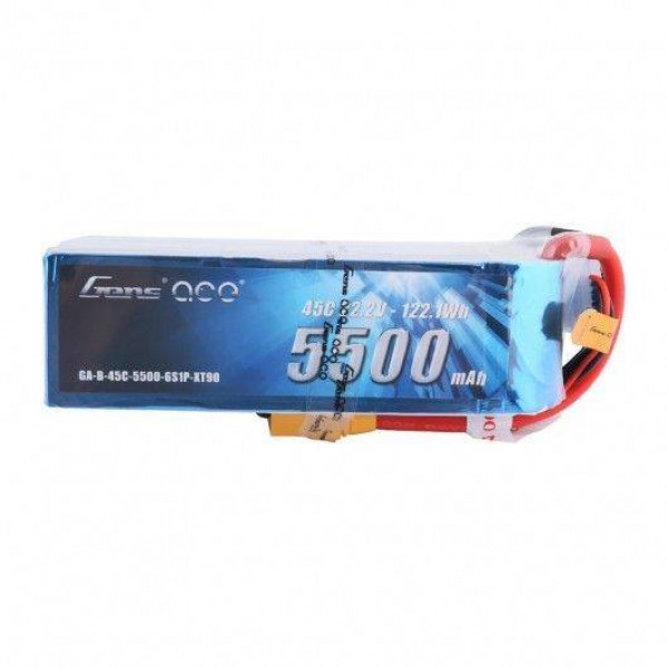 Gens Ace LiPo Pack Battery 5500mAh 45C 22.2V (6S) with XT90 Connector