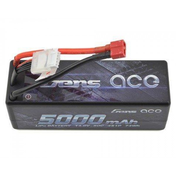 Gens Ace LiPo Hard Pack Battery 5000mAh 50C 14.8V (4S)