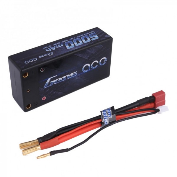 Gens Ace LiPo Hard Pack Battery 5000mAh 60C 7.4V (2S)