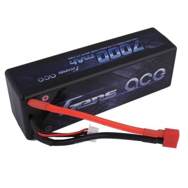 Gens Ace LiPo Hard Pack Battery 7000mAh 60C 11.1V (3S) with Deans Connector