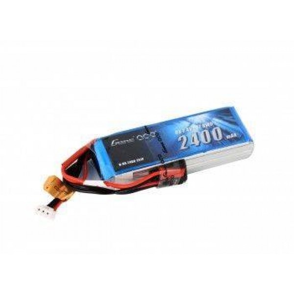 Gens Ace 2400mAh 7.4V 2S1P Rx LiPo  Battery
