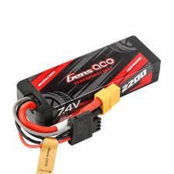 Gens Ace 2S 60C G-Tech Hardcase LiPo Battery Pack (7.4V/2200mAh) w/XT60 Connector