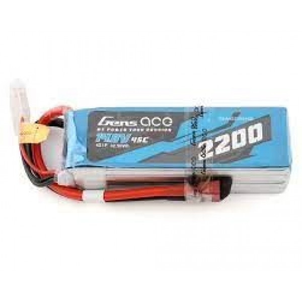 Gens Ace 4S LiPo Battery 45C (14.8V/2200mAh) w/Deans