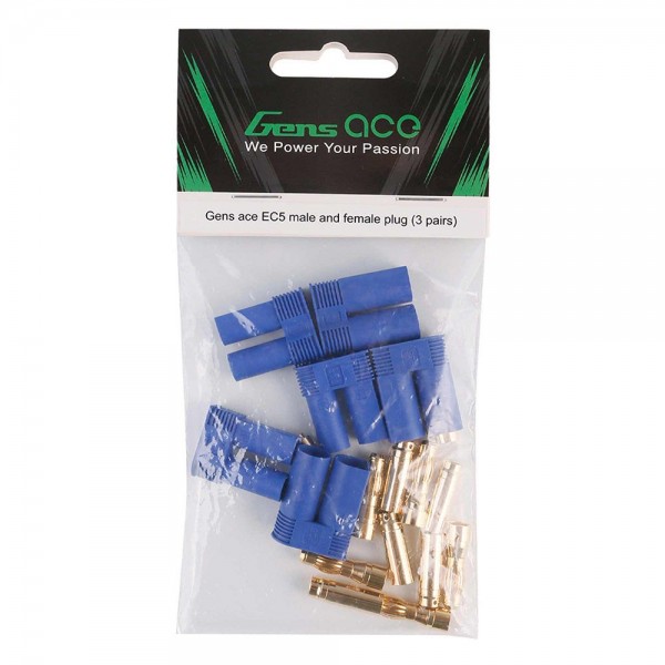 Gens Ace EC5 Male & Female Plugs (3)