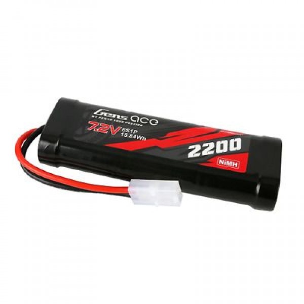 Gens Ace 6-Cell 7.2V NiMh Battery w/Tamiya Connector (2200mAh)