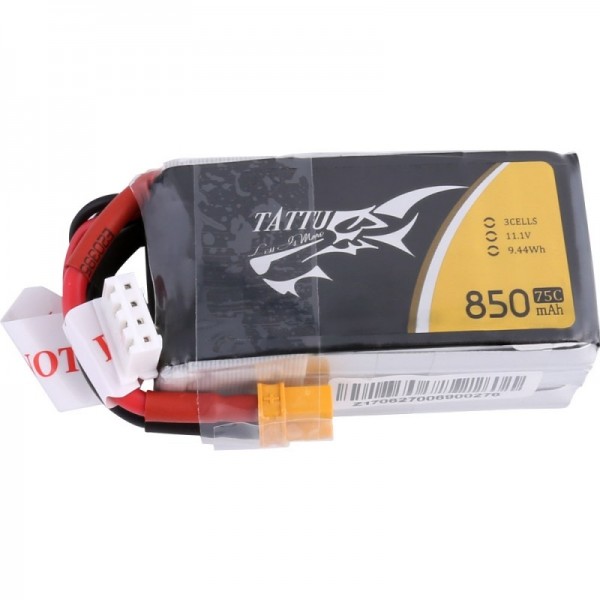 Gens Ace LiPo Pack Battery 850mAh 75C 11.1V (3S)