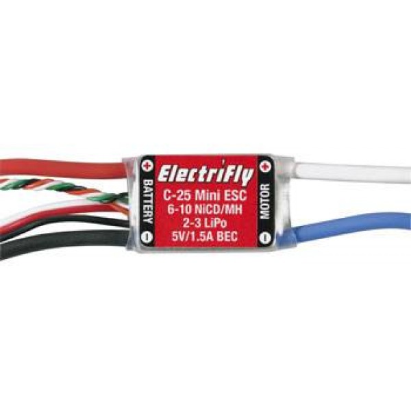 C-25 Mini Brushed ESC w/BEC
