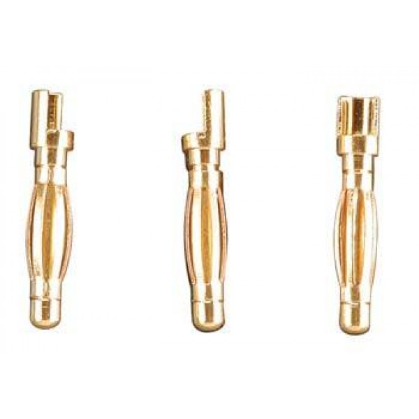 Gold Plated Bullet Conn Male 2mm (3)