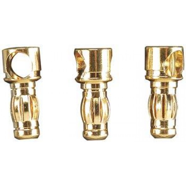 Gold Plated Bullet Connector Male 3.5mm (3)