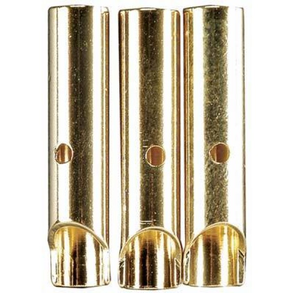 Great Planes 4mm Gold Plated Bullet Connectors, Female. (3)