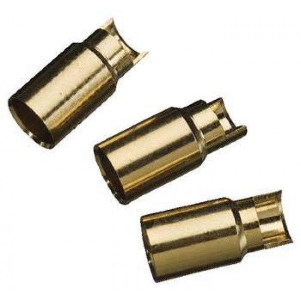 Gold Bullet Conn Female 6mm (3)