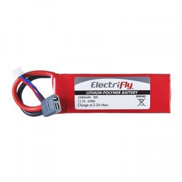 Great Planes LiPo Battery 2200mAh 30C 11.1V (3S) with Ult Connector