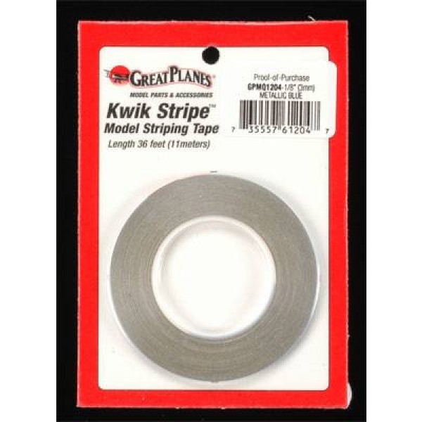 Striping Tape Metallic Blue 1/8