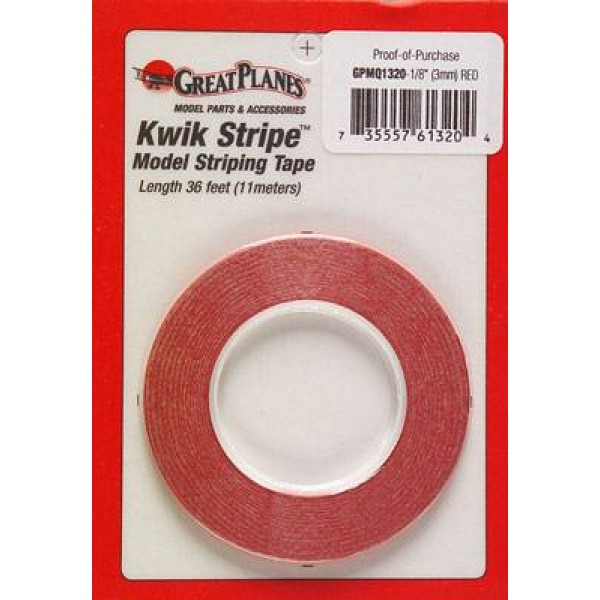 Striping Tape Red 1/8