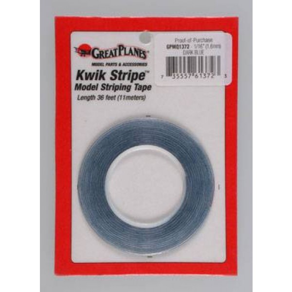 Striping Tape Dark Blue 1/16