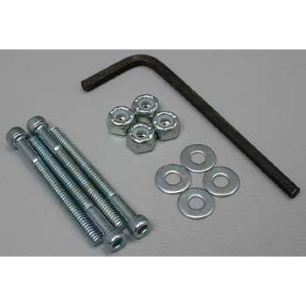 Great Planes Bolt Set/Locknuts 4-40x1-1/4 (4)