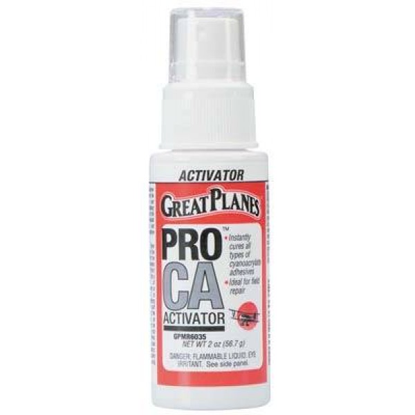 Pro CA Activator 2 oz w/Pump Foam Safe