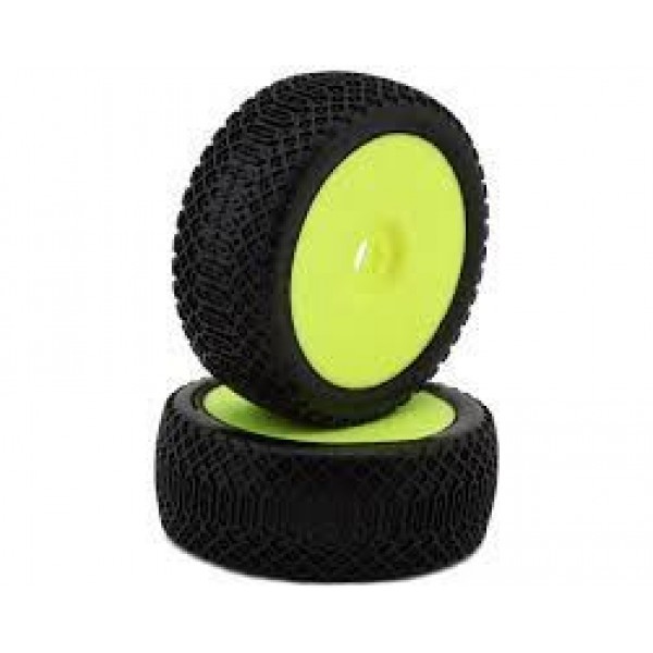 GRP Flexy Pre-Mounted 1/8 Buggy Tires (White) (2) (S35 - Soft)
