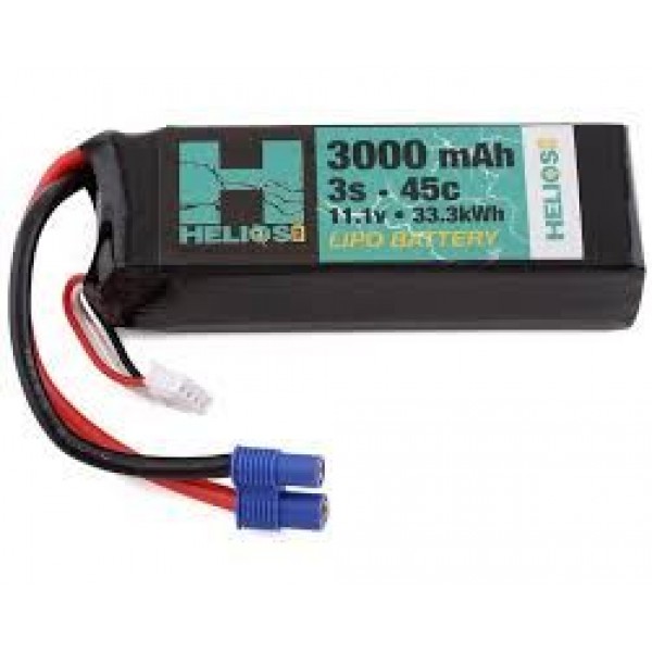 Helios RC 3S 45C LiPo Battery w/EC3 Connector (11.1V/3000mAh)