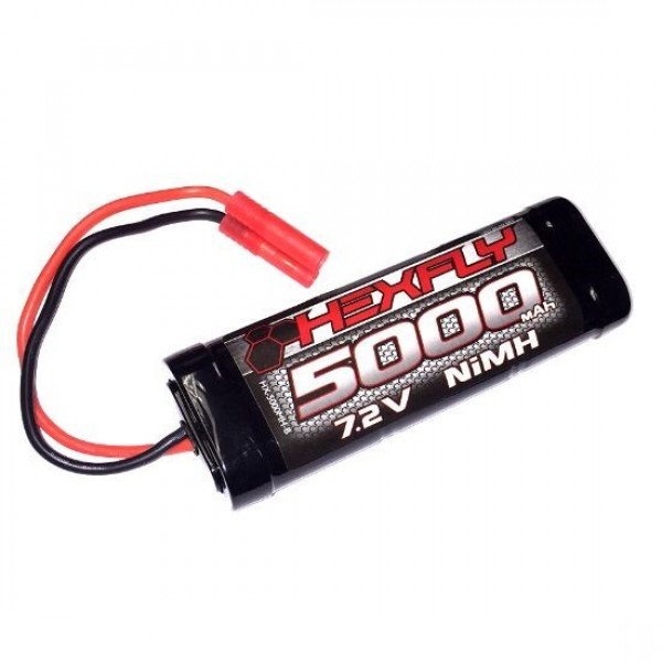 Hexfly 6 cell 7.2V 5000mAh NiMH Battery(Banana Connector)(1pc)