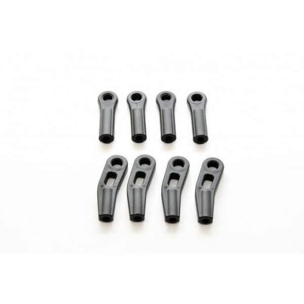 Hobao Rear Upper Arm Plastic Rod Ends (4)