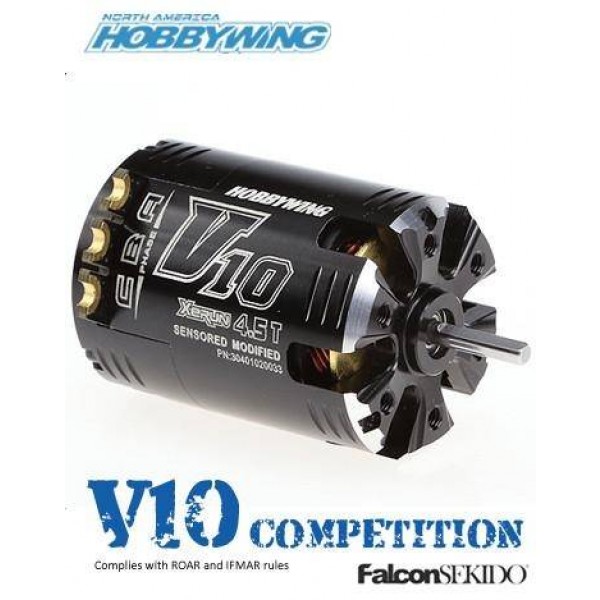 Xerun-V10-25.5T G2 (1500Kv) Brushless Motor - Sensored