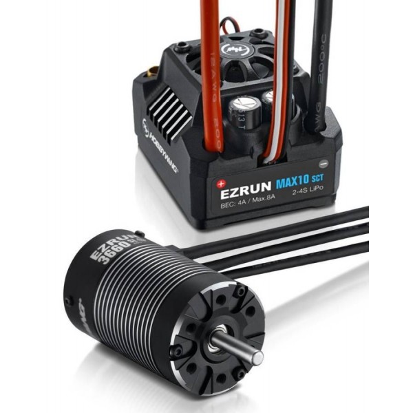 EZRun MAX10 Waterproof SCT Brushless ESC with 4000KV 3660SL Motor Combo