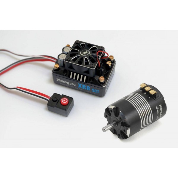 Hobbywing XR8 SCT ESC with 3652SD G2 4300KV Competition Motor Combo