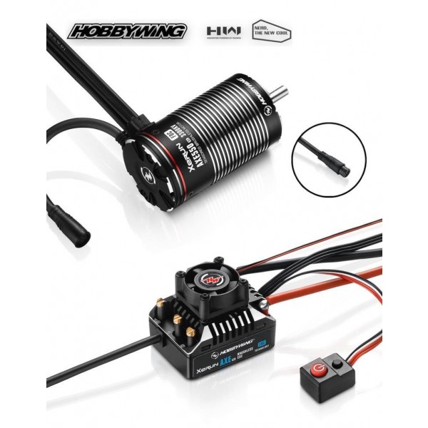 Hobby Wing Xerun AXE 550 R2-FOC Waterproof Sensored Brushless Combo (3300kV)