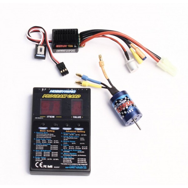 Hobbywing EZRun 18A Sensorless Brushless ESC & 18.0T 5200kV Motor Combo