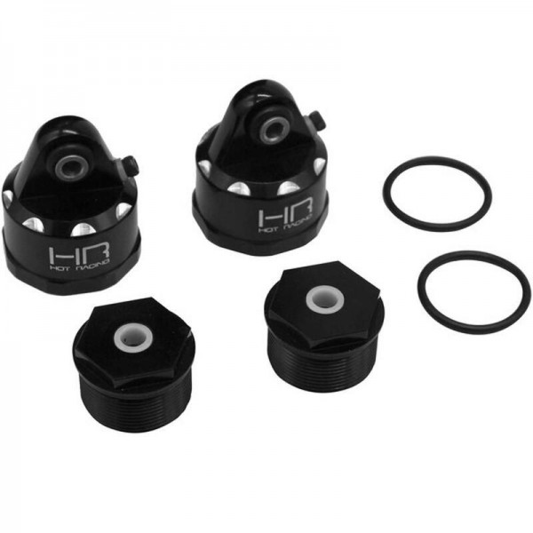 Hot-Racing Aluminum Bleeder Shock Caps/Cartridge Set (Kraton/Outcast 8S) (2)