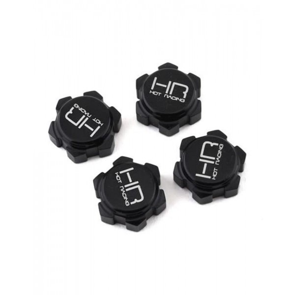Hot-Racing Aluminum 17mm Friction Dirt Shield Wheel Nuts (Arrma 1/8) (4)
