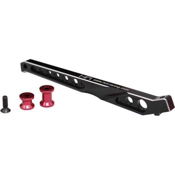 Hot-Racing Aluminum Rear Chassis Brace, Black. (LP Talion)