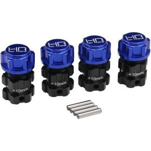 Hot-Racing Aluminum +10mm Splined 17mm Hex Hub Wheel Adapters (E-Revo 2.0) (4)