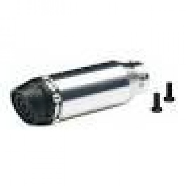Hot-Racing Losi Promoto-MX 1/4 Aluminum "Titanium Look" RCT Pipe (Silver)