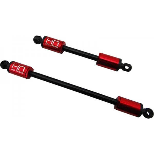 Hot-Racing Heavy Duty Steel Telescoping Driveshafts, Front and Rear (SCX10 II Kit)