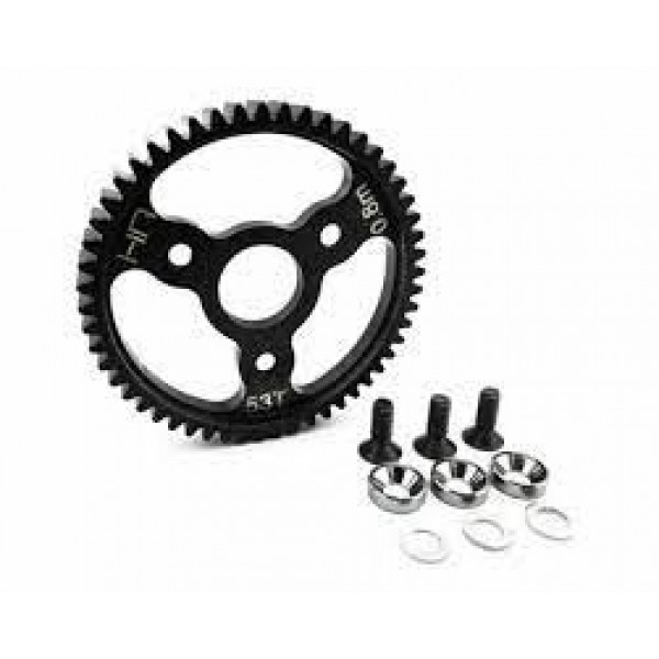 Hot-Racing Traxxas 32P Steel Spur Gear (Grey) (53T)