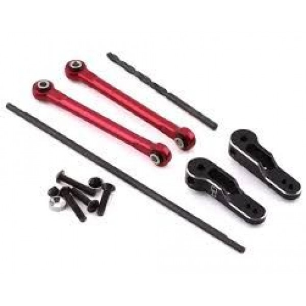 Hot-Racing Traxxas Unlimited Desert Front HD Torsional Sway Bar Set (Red)
