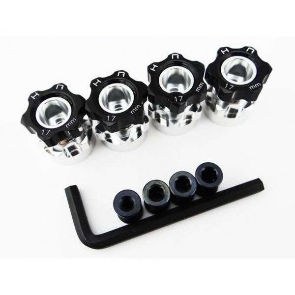 Hot-Racing Hex Hub Adapters 12mm to 17mm with 6mm Offset