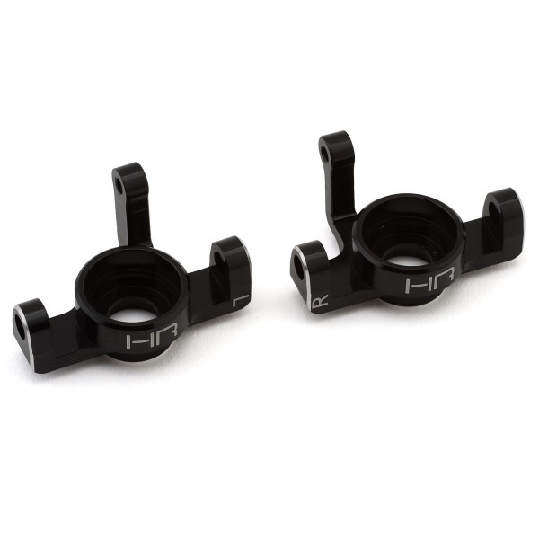 Hot-Racing Black Aluminum Steering Knuckles Spindles Blocks - Mini 8 Truggy DB