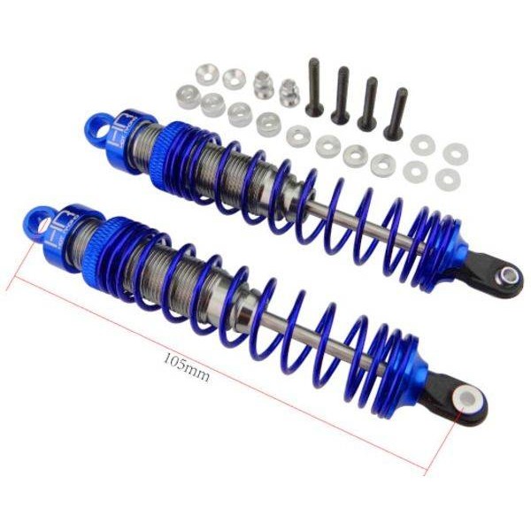 Hot Racing Aluminum Heavy Duty Big Bore Shocks, 105mm (2)