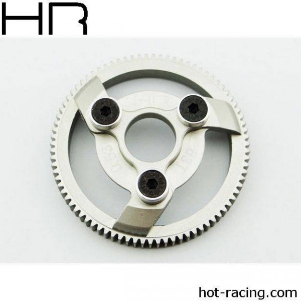 Hard Anodized Aluminum Spur Gear, 83 Tooth 48 Pitch