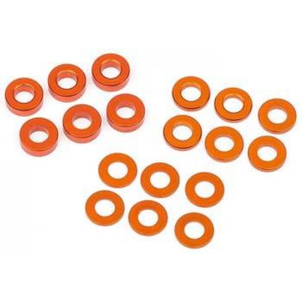 112797 Washer Set 3x6mm .5mm/1mm/2mm Orange D413 (6)