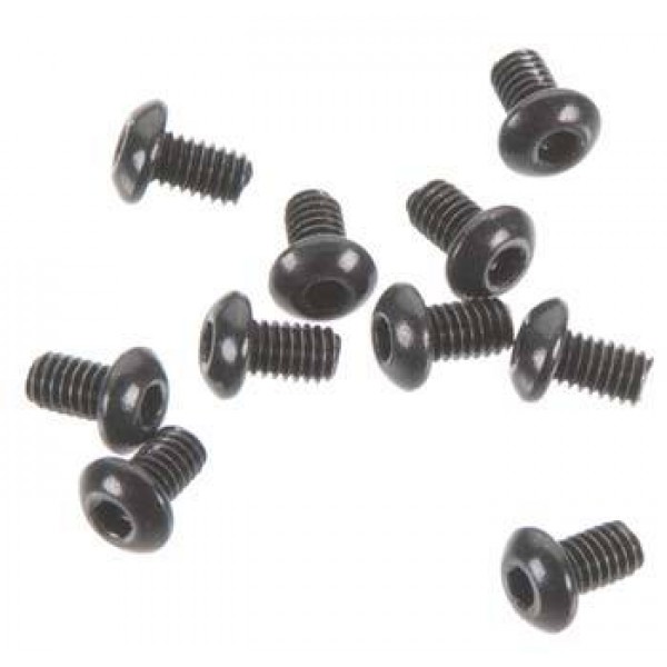 HPI Racing Button Head Screws, M2.5x4mm Hex Socket (10)