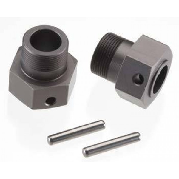 HPI Racing Wheel Hex Hub Set 24x27mm, Gunmetal (Baja 5B/5SC) (2)