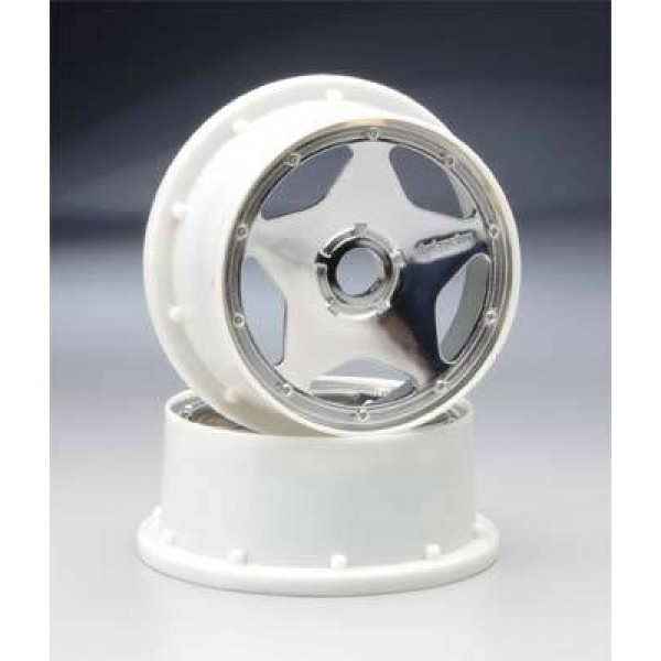 HPI Racing Super Star Wheels, Chrome, 60mm (Baja) (2)